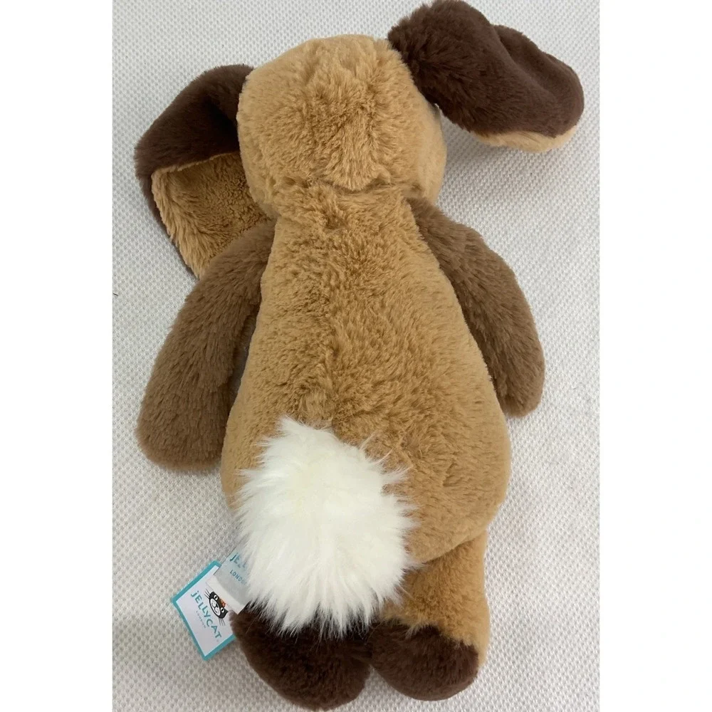 NEW Jellycat Bashful Patchwork Brown Bunny MEDIUM AUTHENTIC‎ Easter